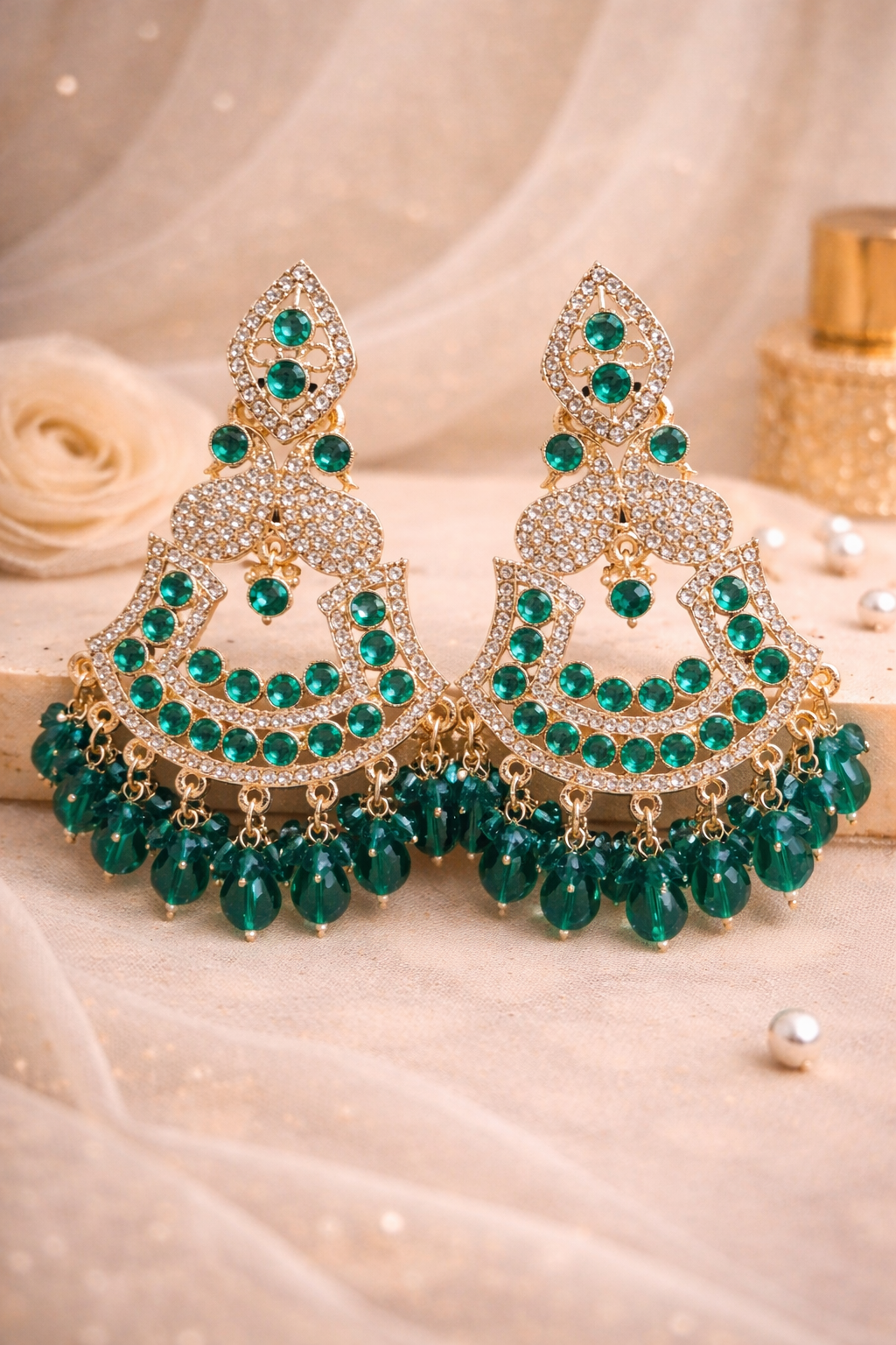 Royal Green Chandbali