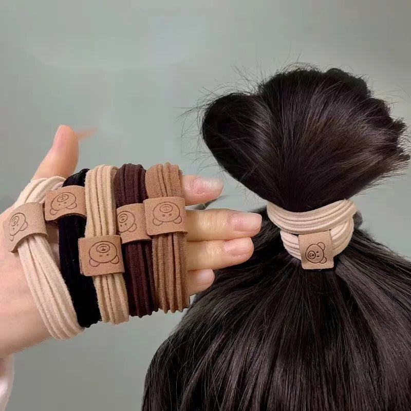 Brown- Handmade High Grade Hair Tie (One Piece)