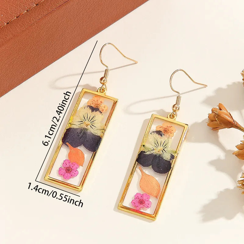 Autumn Meadow Resin Earring