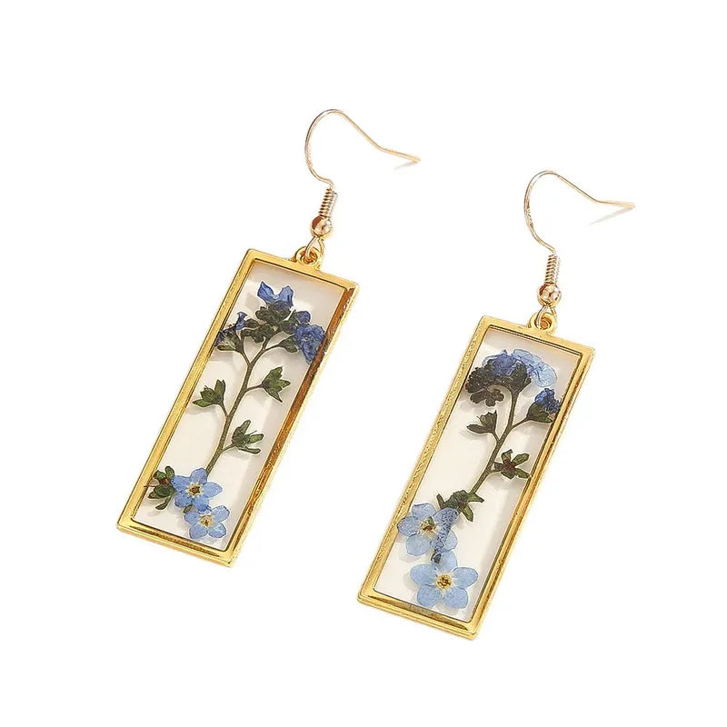 Forget-Me-Not Resin Earring