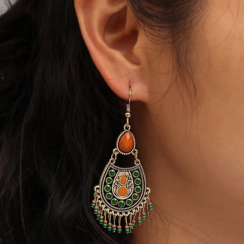 Ethnic Style Drop Earrings