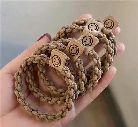 Twist Hair Tie - Light Coffee (one piece)