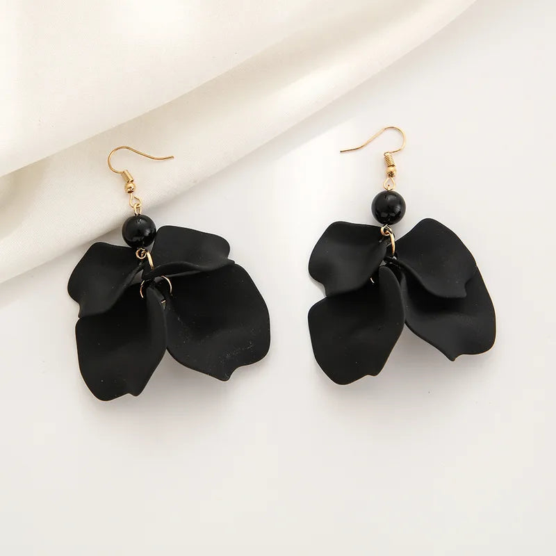 Korean Style Tassel Earring - Black