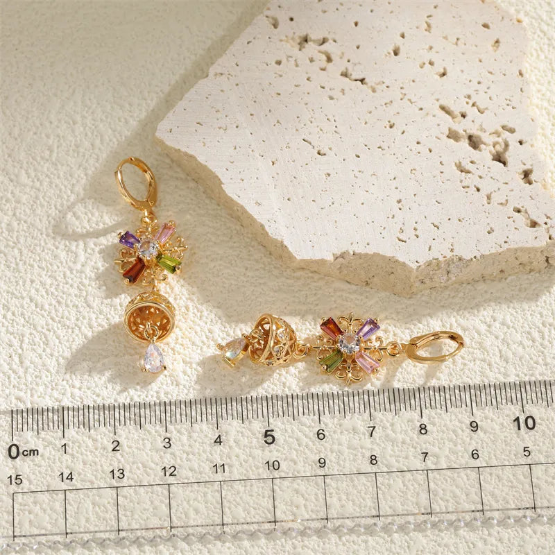 Aurora Bloom Drops - Gold Plated