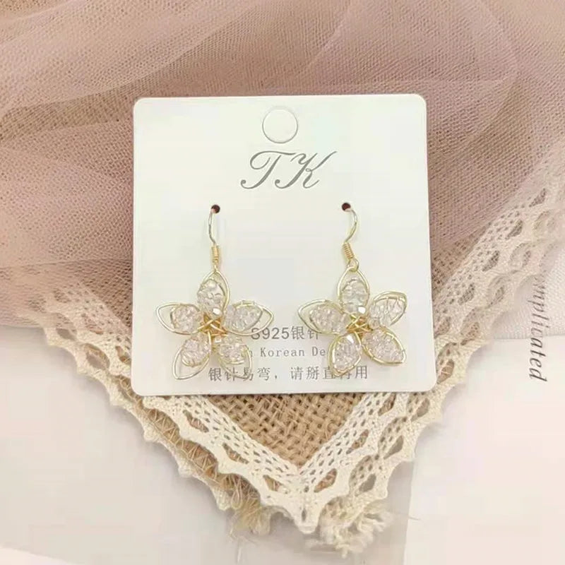 Flower Drop Earring