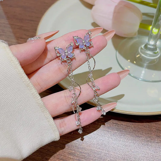 Butterfly Drop Earrings
