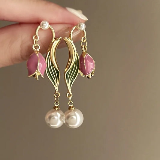 Korean Style Flower Earrings