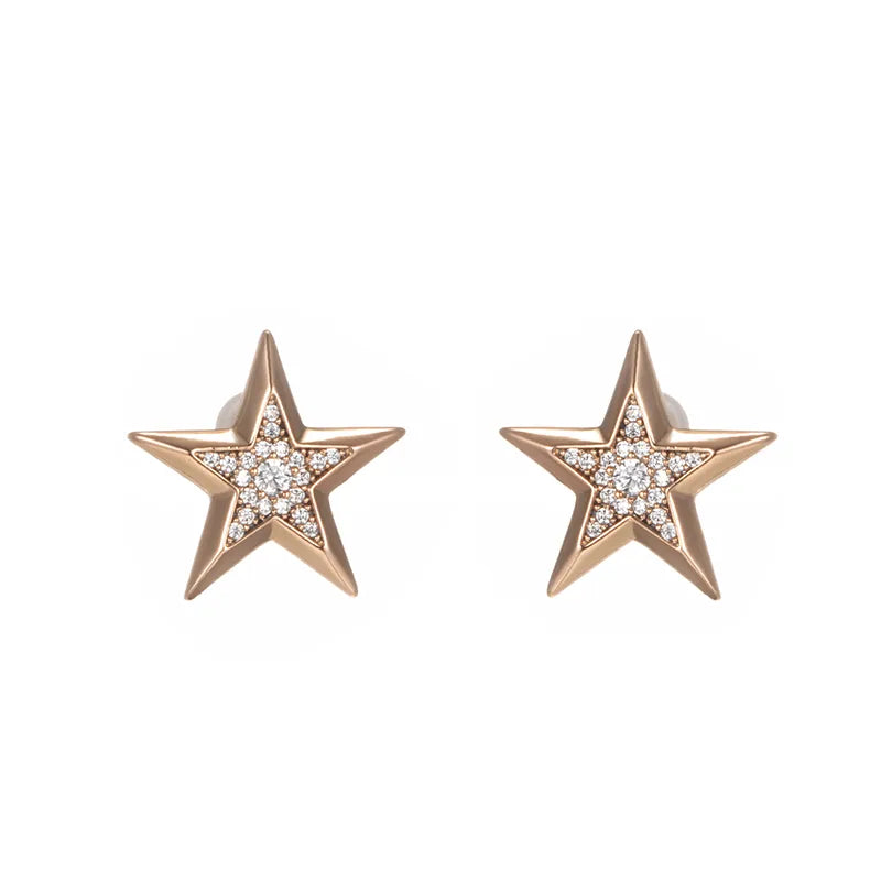 Celeste Star Studs - Gold Plated