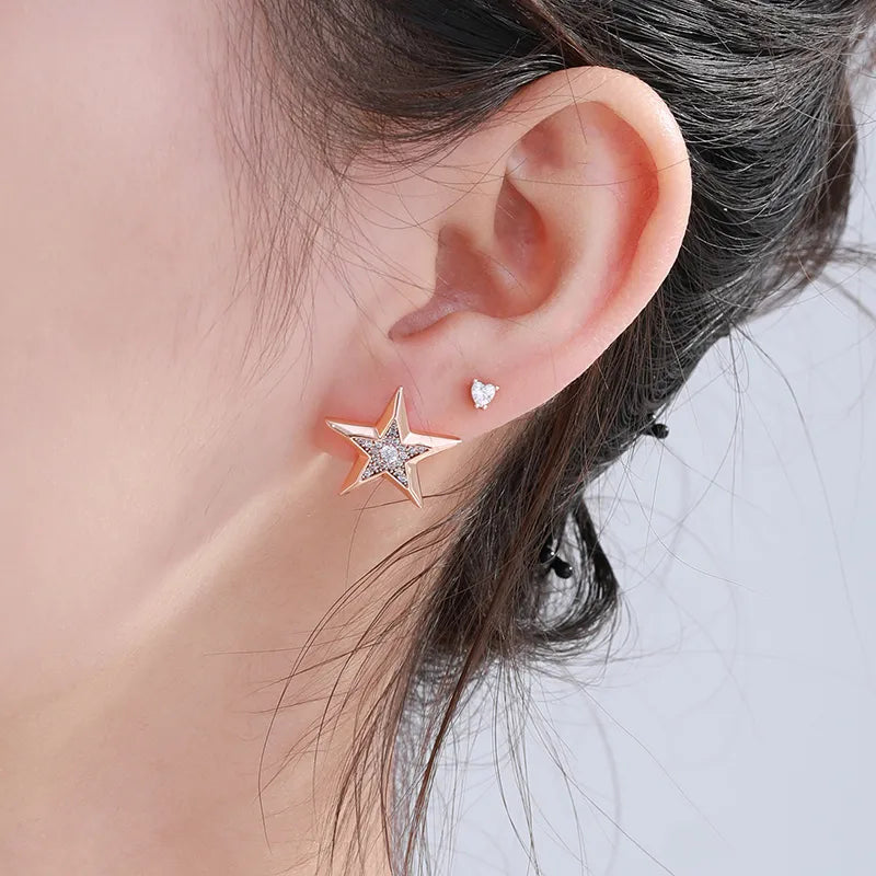 Celeste Star Studs - Gold Plated