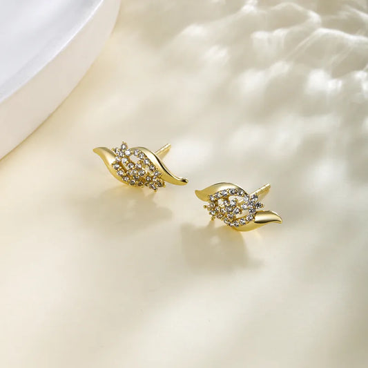 Royal Spark Gold Plated Studs