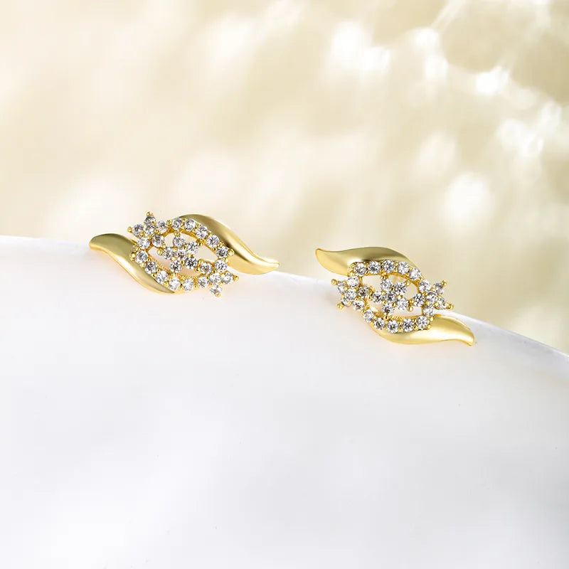 Royal Spark Gold Plated Studs
