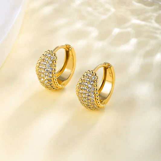 Opulent Curve Hoops - Gold