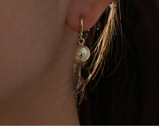 Simple Style Gold Plated Drop Earring