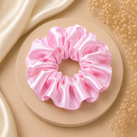 Cotton Candy Satin Scrunchie (one piece)