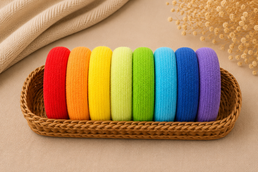 Rainbow color - Rubber Band set of 8