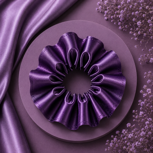 Purple Haze Satin Scrunchie (one piece)
