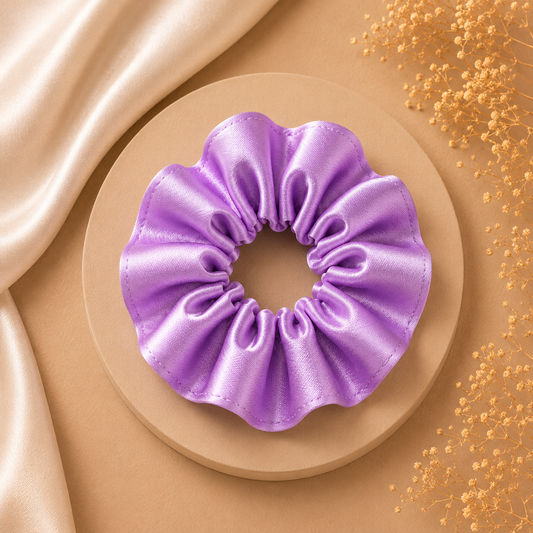 Lilac Dream Satin Scrunchie (one piece)