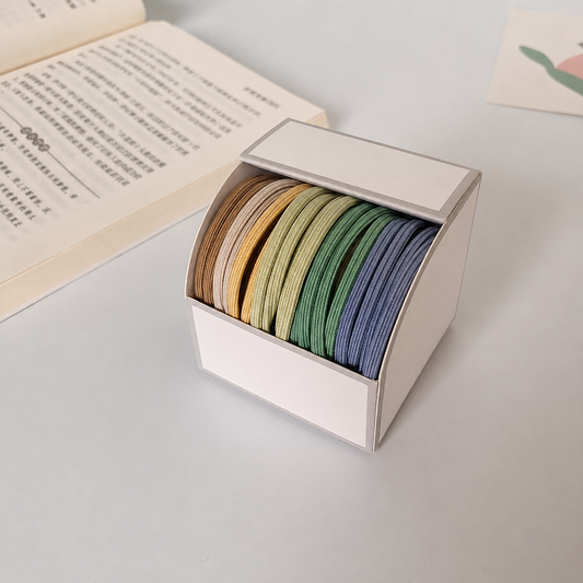 Korean Style Knot Hair Tie - Mixed Colors (9 Pieces)
