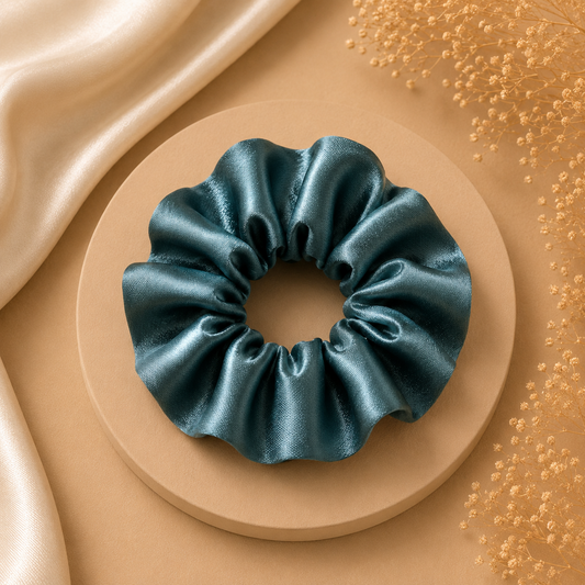 Ocean Mist Satin Scrunchie (one piece)