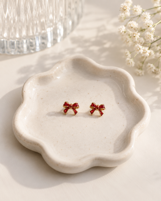 Mini Bow Stud Earrings
