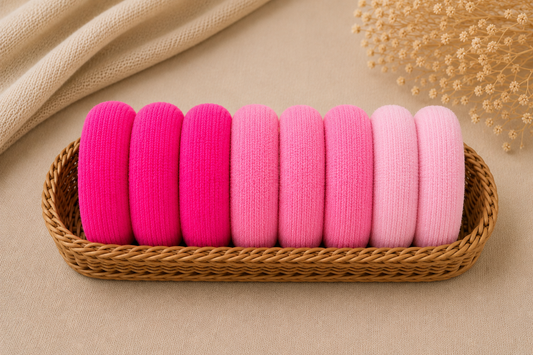 Pink color - Rubber Band set of 8