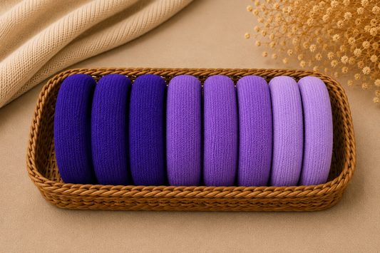 Purple color - Rubber Band set of 8