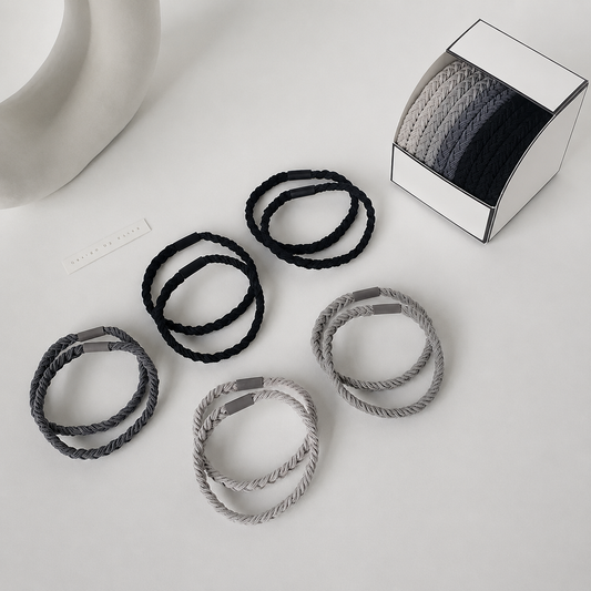 Korean Style Knot Hair Tie - Twist Braid (10 Pieces)