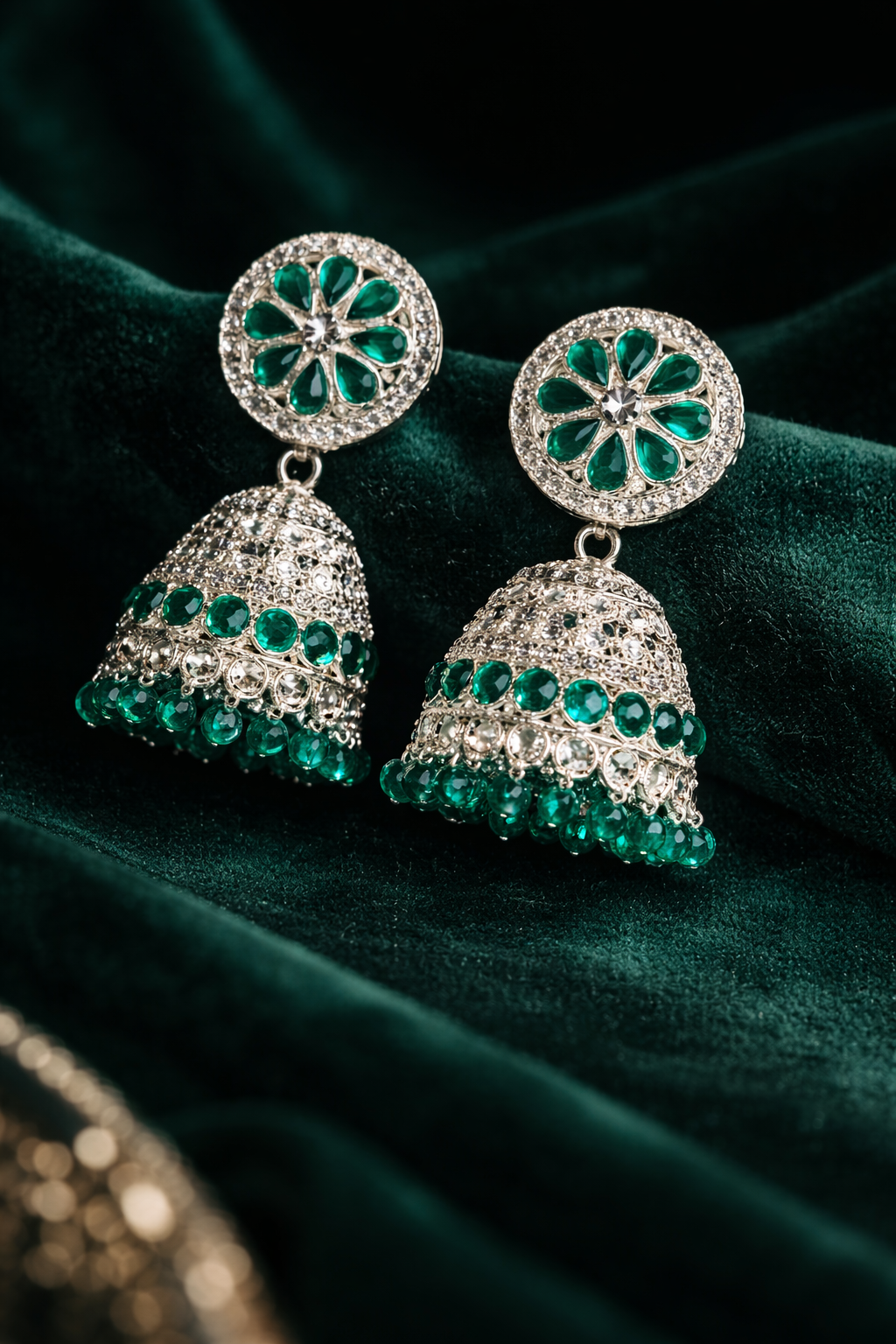 Green Grace Jhumka