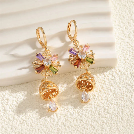 Aurora Bloom Drops - Gold Plated