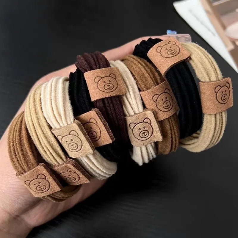 Brown- Handmade High Grade Hair Tie (One Piece)