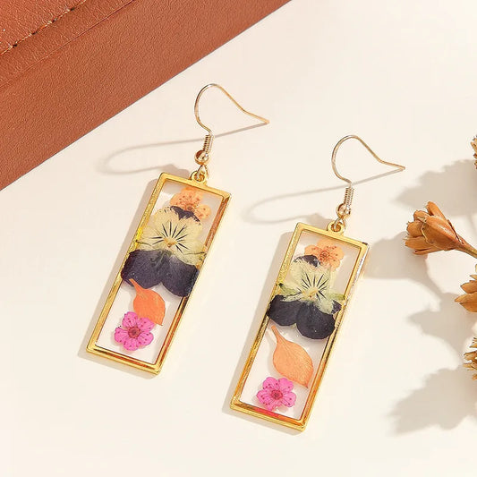 Autumn Meadow Resin Earring