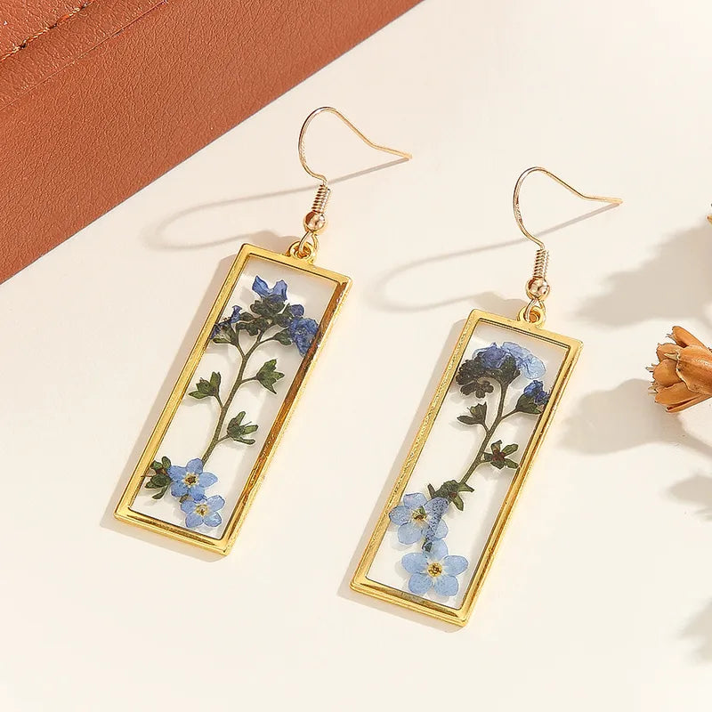 Forget-Me-Not Resin Earring