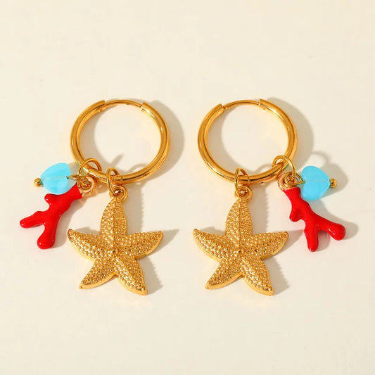 Gold Plated Beach Earring