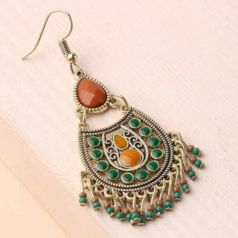 Ethnic Style Drop Earrings