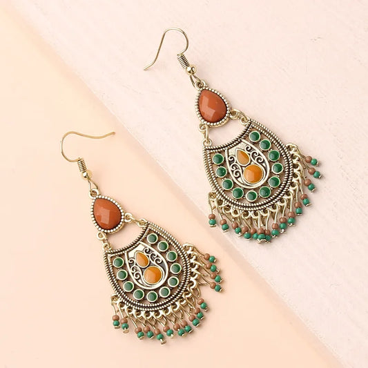 Ethnic Style Drop Earrings