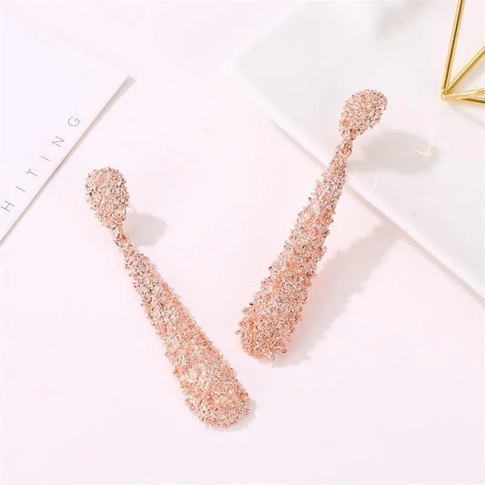 Water Droplets Drop Earrings