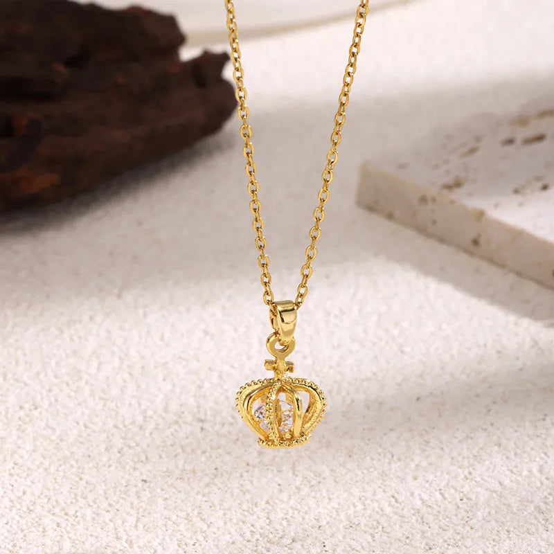 Crown - Gold Plated Pendant