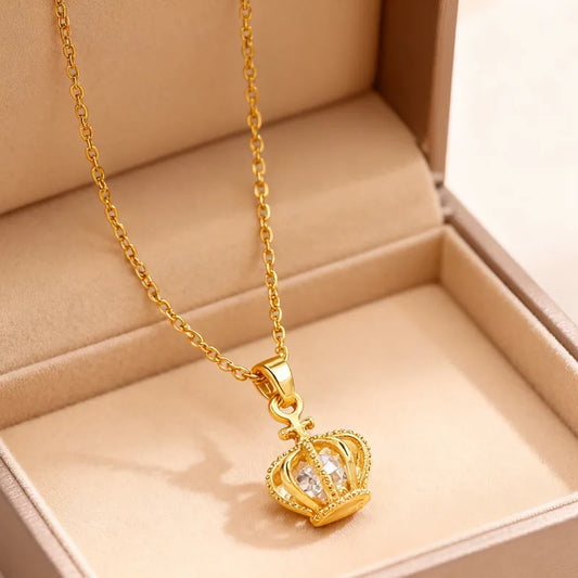 Crown - Gold Plated Pendant