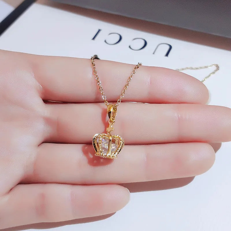 Crown - Gold Plated Pendant