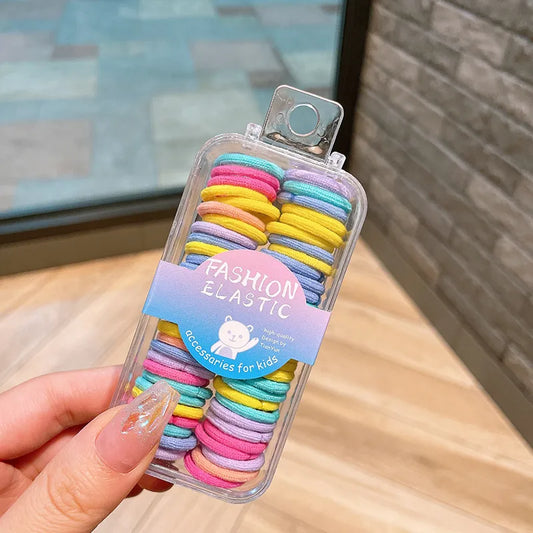 Rainbow Mini Ties - Cloth Rubber Band Set