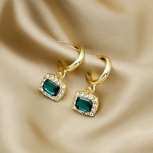 Rhinestones Drop Earrings