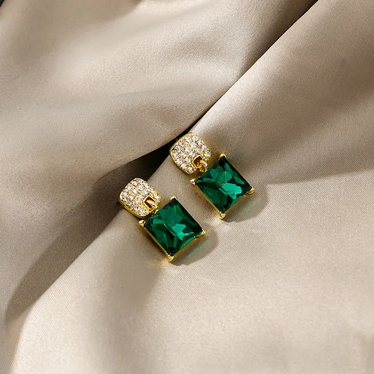 Rhinestones Drop Earrings