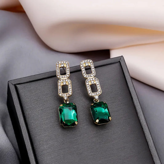 Rhinestones Drop Earrings