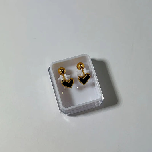 Midnight Love Studs - Gold Plated