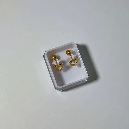 Cupid Charm Studs - Gold Plated
