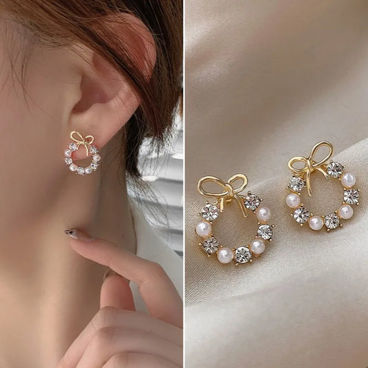 Bow Bead Stud
