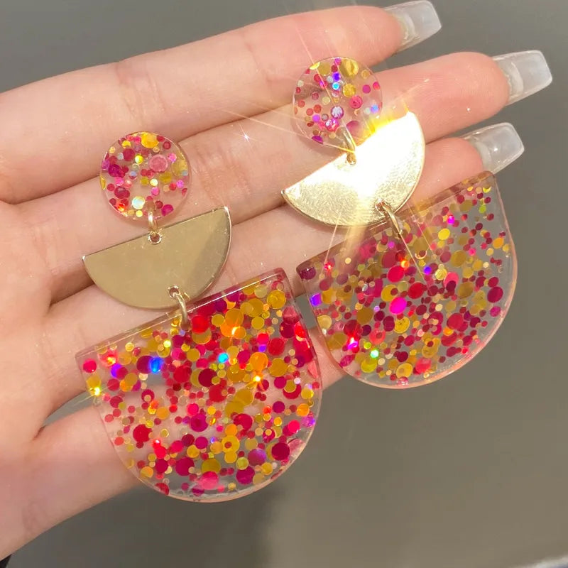 Sequins Drop Earrings