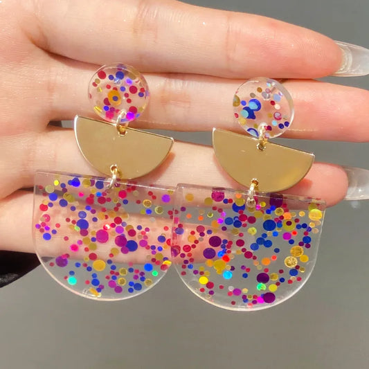 Sequins Drop Earrings
