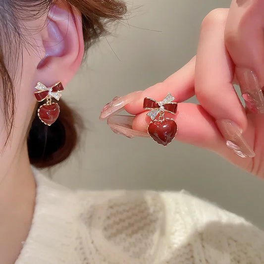 Heart Stud Earrings