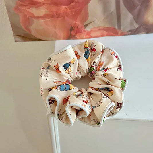 Scrunchie - White Edge Anime
